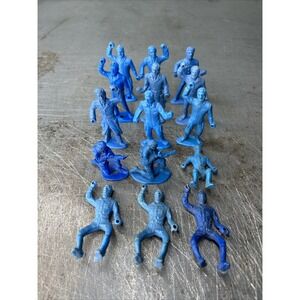 Lot Of 15 Vintage MPC TOY SOLDIERS RING HANDS BLUE 1960'S‎ Figures Plastic